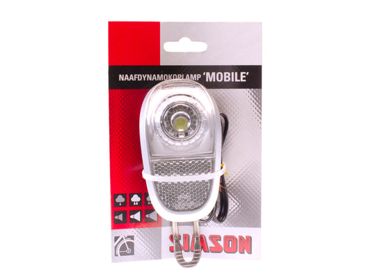 Simson 020763 voorvorkkoplamp white led on/off geschikt voor naafdynamo