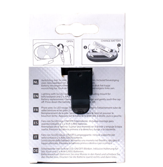 Simson 020755 batterij LED achterlicht rood incl. batterijen