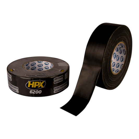 HPX pantsertape zwart 48 mm. x 50 mtr. serie 6200
