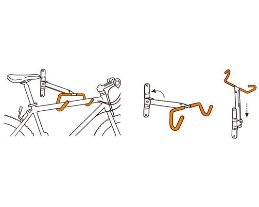 IceToolz P631 ophangbeugel Bull opklapbaar 6” zwart