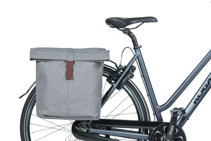 Basil 18072 City dubbele fietstas 28-32L. grey melee