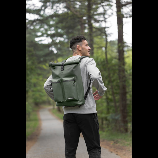Urban Proof Backpack Rolltop Forest Green - Recycled