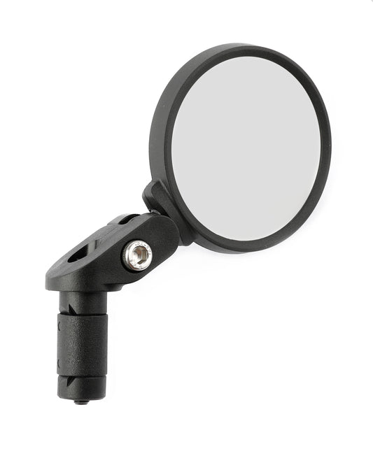 Mirage spiegel rond 6 cm. luxe links of rechts zwart