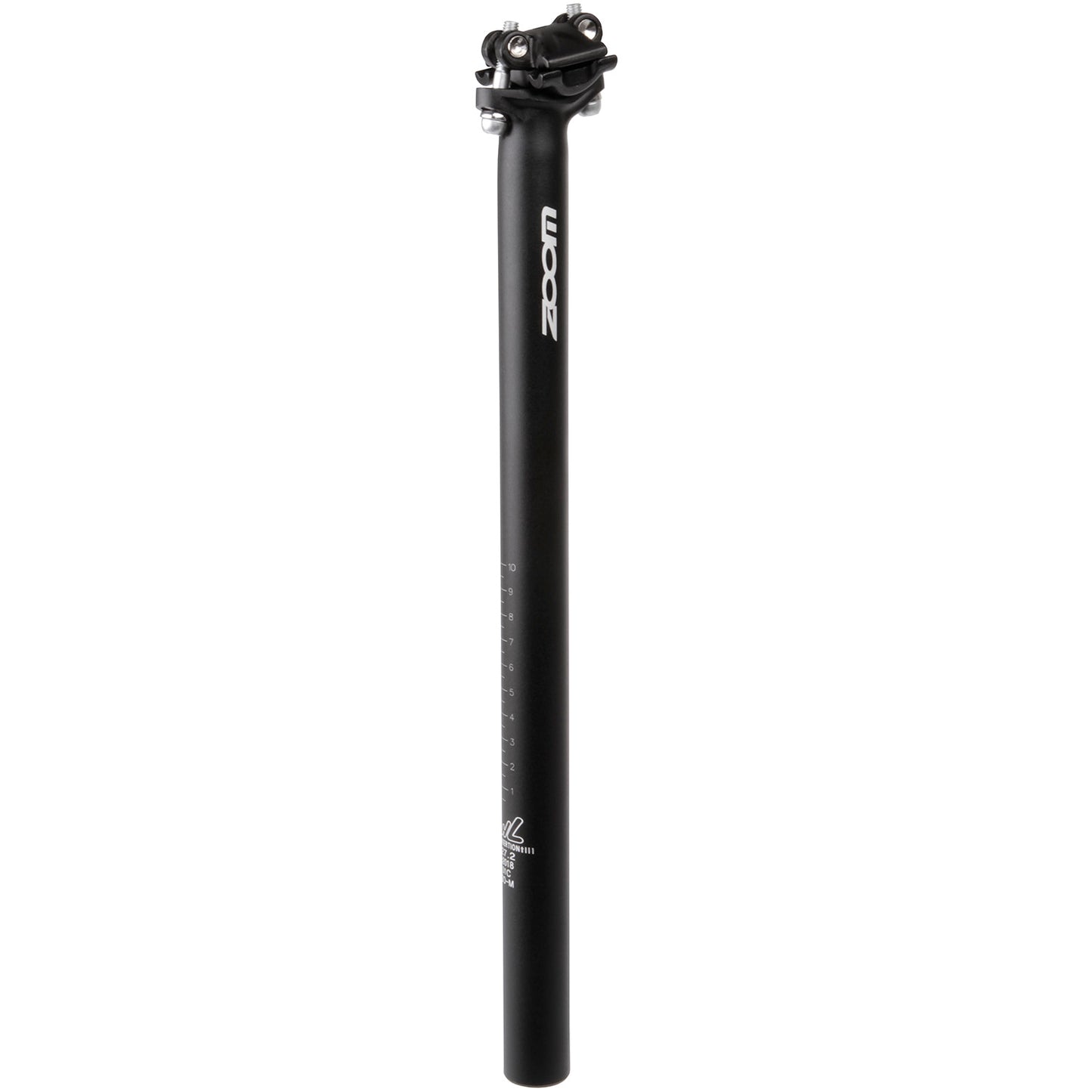 Zoom zadelpen ATB 27.2 alu. zwart 400 mm.