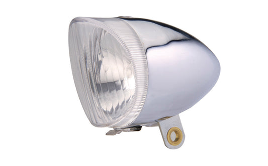 Union UN-4290 koplamp klassiek staal/chroom + kabel