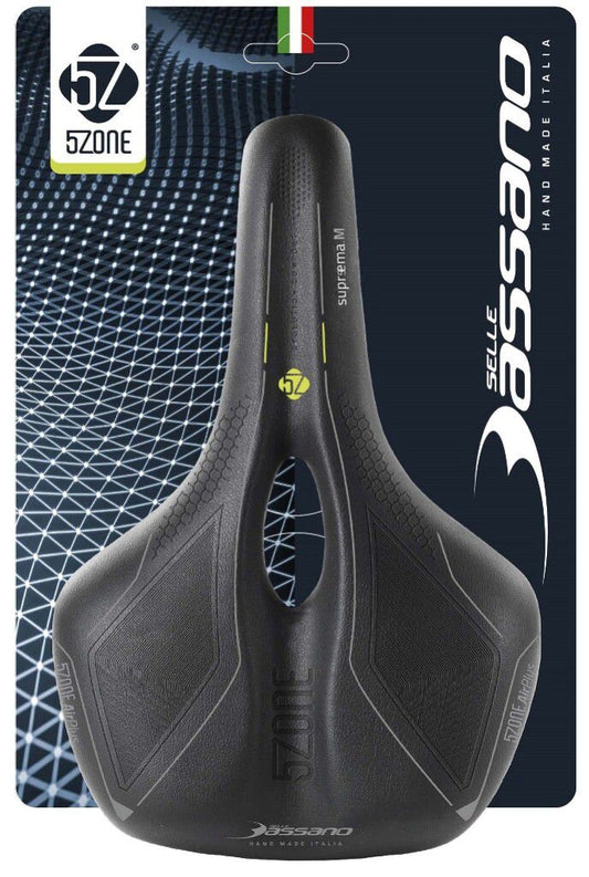 Selle Bassano zadel Suprema 5zone EL heren (kaart)