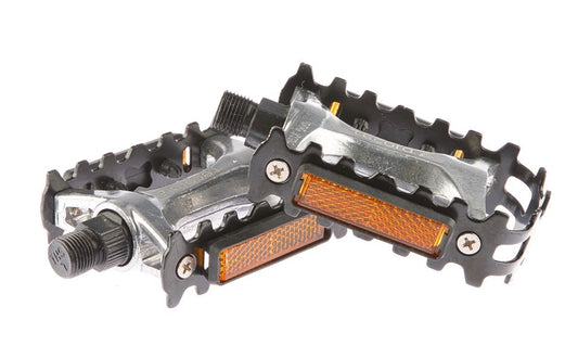 Tecora E pedaal ATB, m/reflectoren, zwart