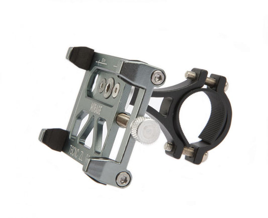 Mirage telefoonhouder G20 alu. T6 CNC met bracket ø22~25 mm. 50~100 mm. blauw metallic