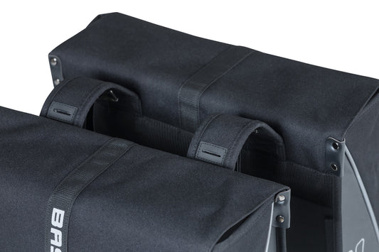 Basil 17777 Forte-Double Bag 35L. black/black