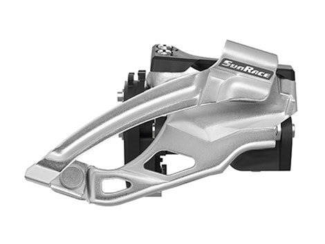 Sun Race FDMS66 SD/MD/LD-BOX voorderailleur 2 x 10-speed dual pull, klem