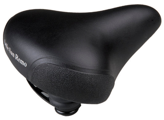 Selle San Remo zadel/oem 3220 Citybike vinyl top zwart hoekbescherming