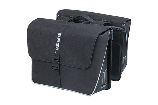 Basil 18328 Forte dubbele fietstas MIK 35L zwart/zwart