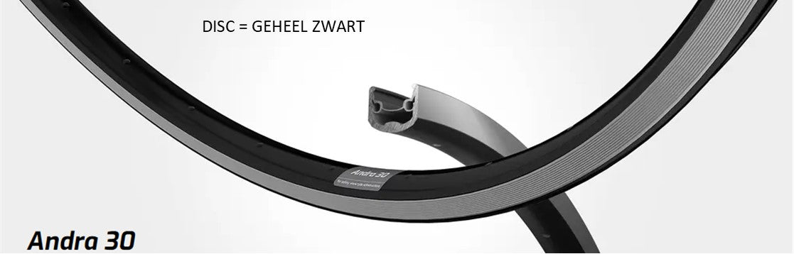 Velg 28' - 14 ANDRA30 28'-622 aluminium zwart disc