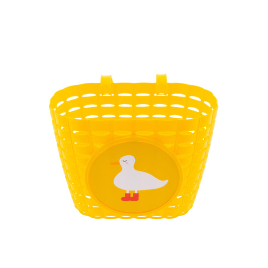 Widek fietsmandje Explorer Sleepy Duck geel
