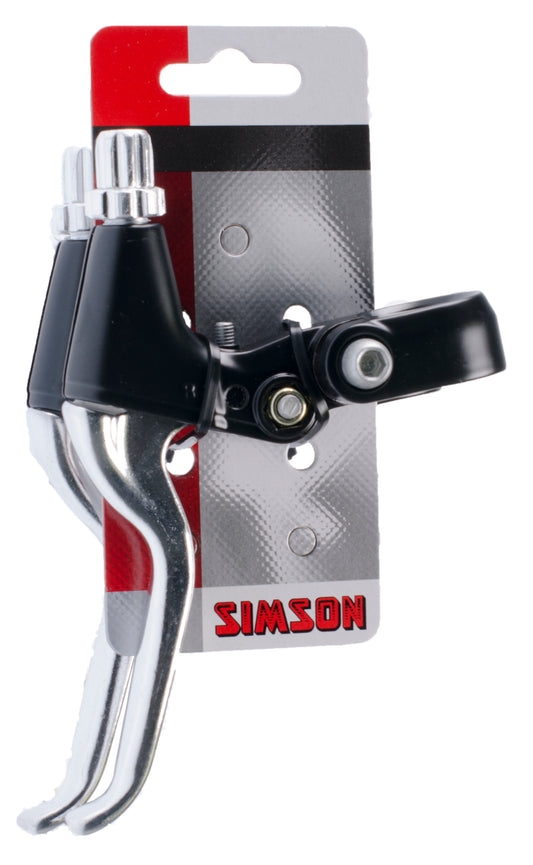 Simson 020236 remhendel set zwart alu. finger grip