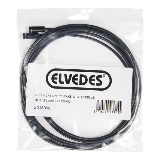 Elvedes 2018098 HDPE liner Ø 2.5 / Ø 2.0 mm. met ferrule BRAKE L=1000 mm. (2)