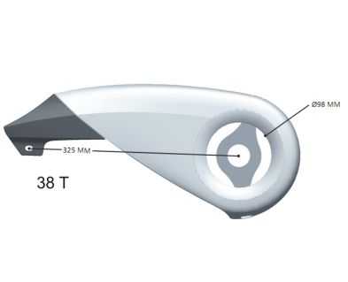 Hesling kettingscherm Xtension 38T.