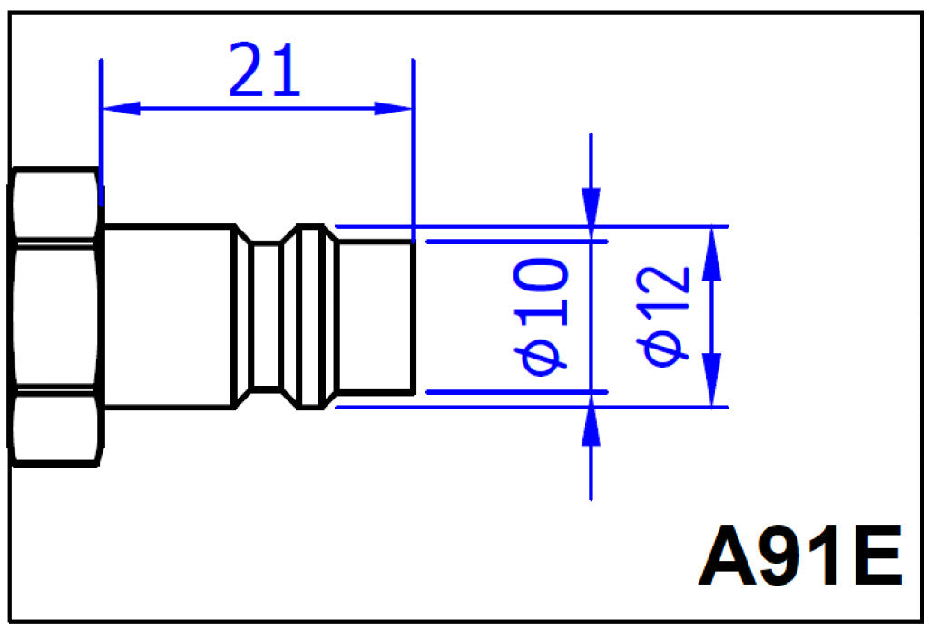 IceToolz A91E pomp compressorhandvat snelkoppeling EURO