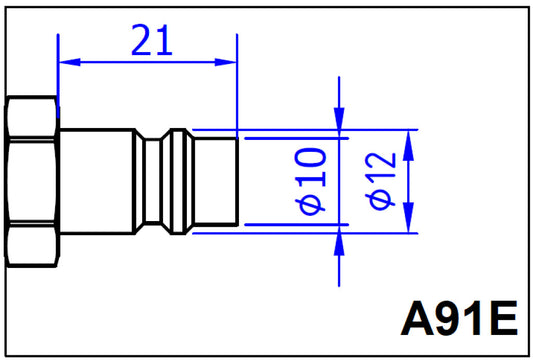 IceToolz A91E pomp compressorhandvat snelkoppeling EURO
