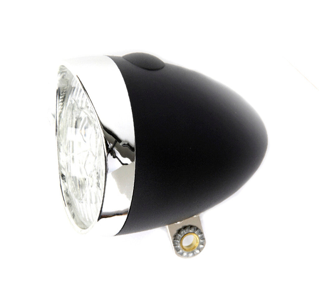 IkziLight koplamp Retro zwart 3 led + batterijen