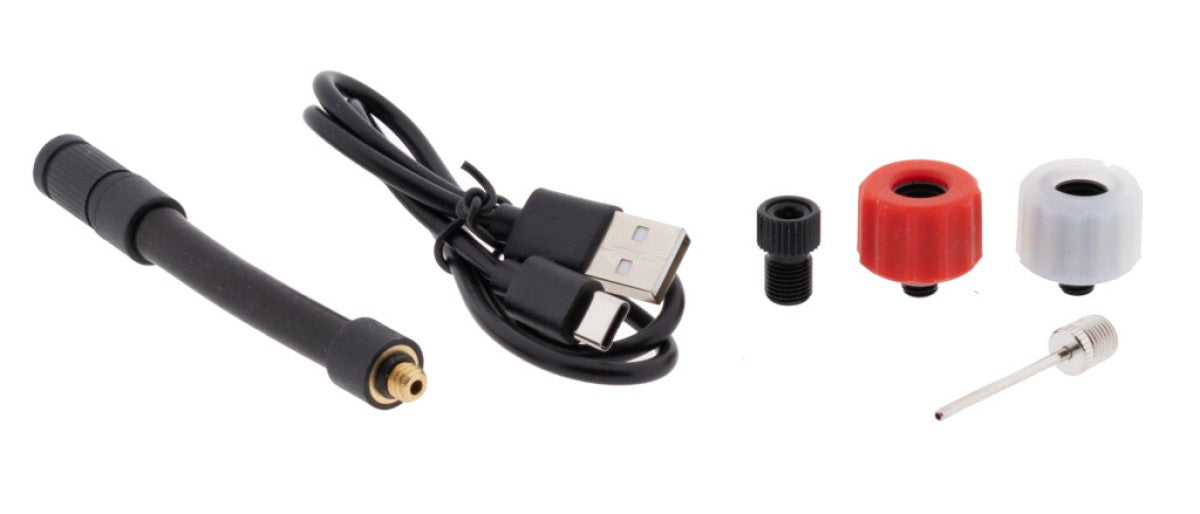 Mirage elektrische fietspomp-USB - max 10 Bar - zwart