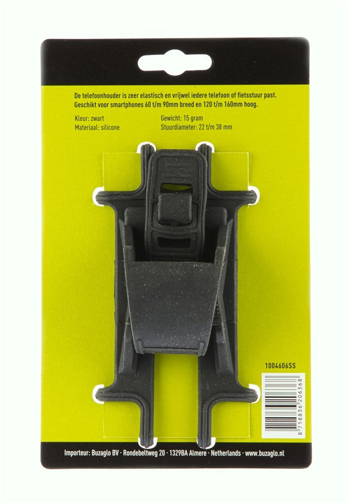 Mirage telefoonhouder Zero-Six Spider all silicone met bracket zwart