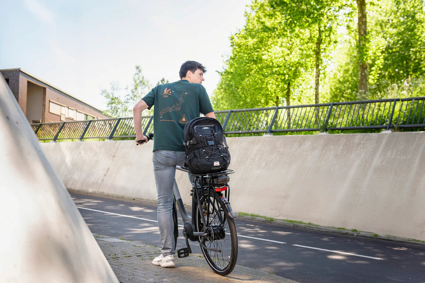 Steco Monkey Mee bagagedragerverbreder incl. spanband mat zwart
