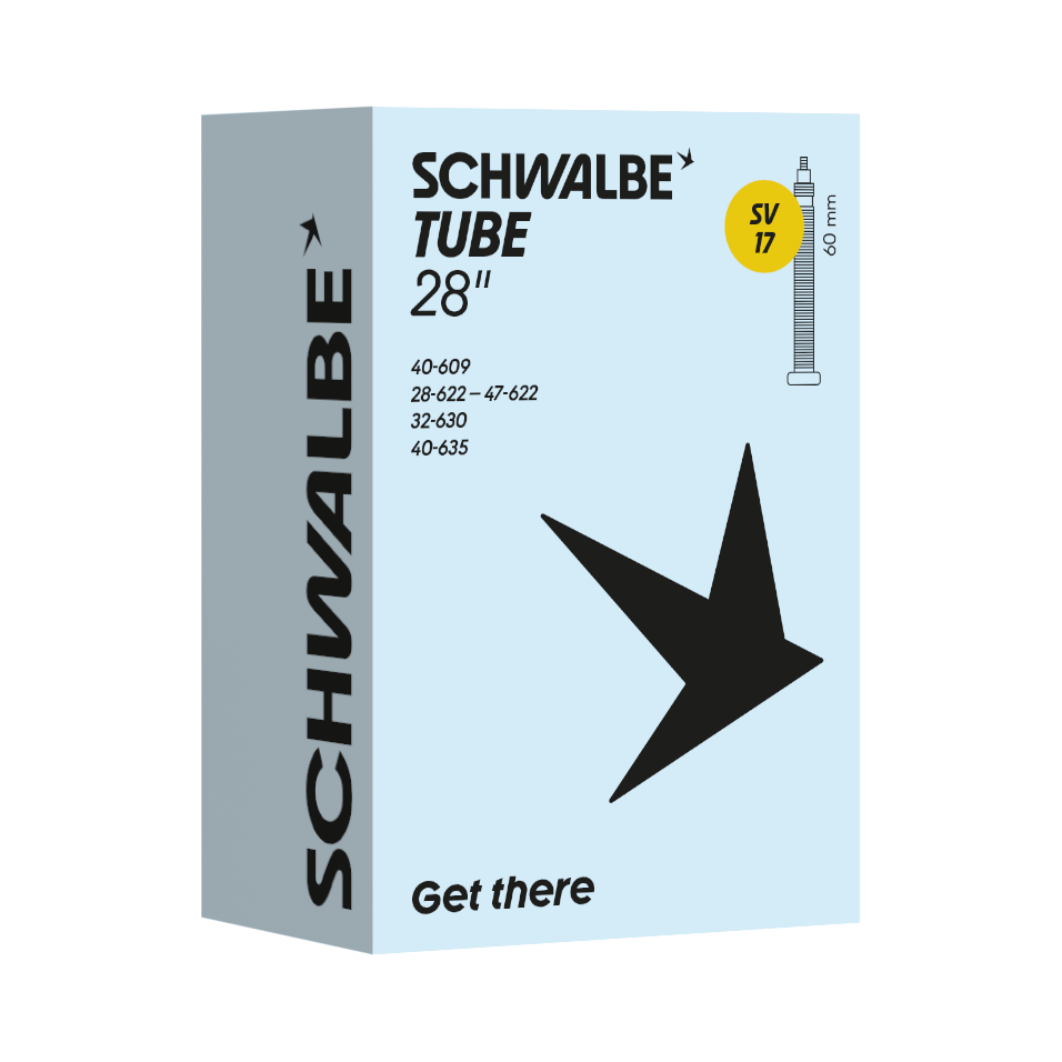 Schwalbe Bib. SV 17 - 60 mm. / 28/47-622/635 / 28x1.3/8 - 28x1.1/2 - 28x1.75 - 28x1.1/4 - 27x1.1/4 - 10463363