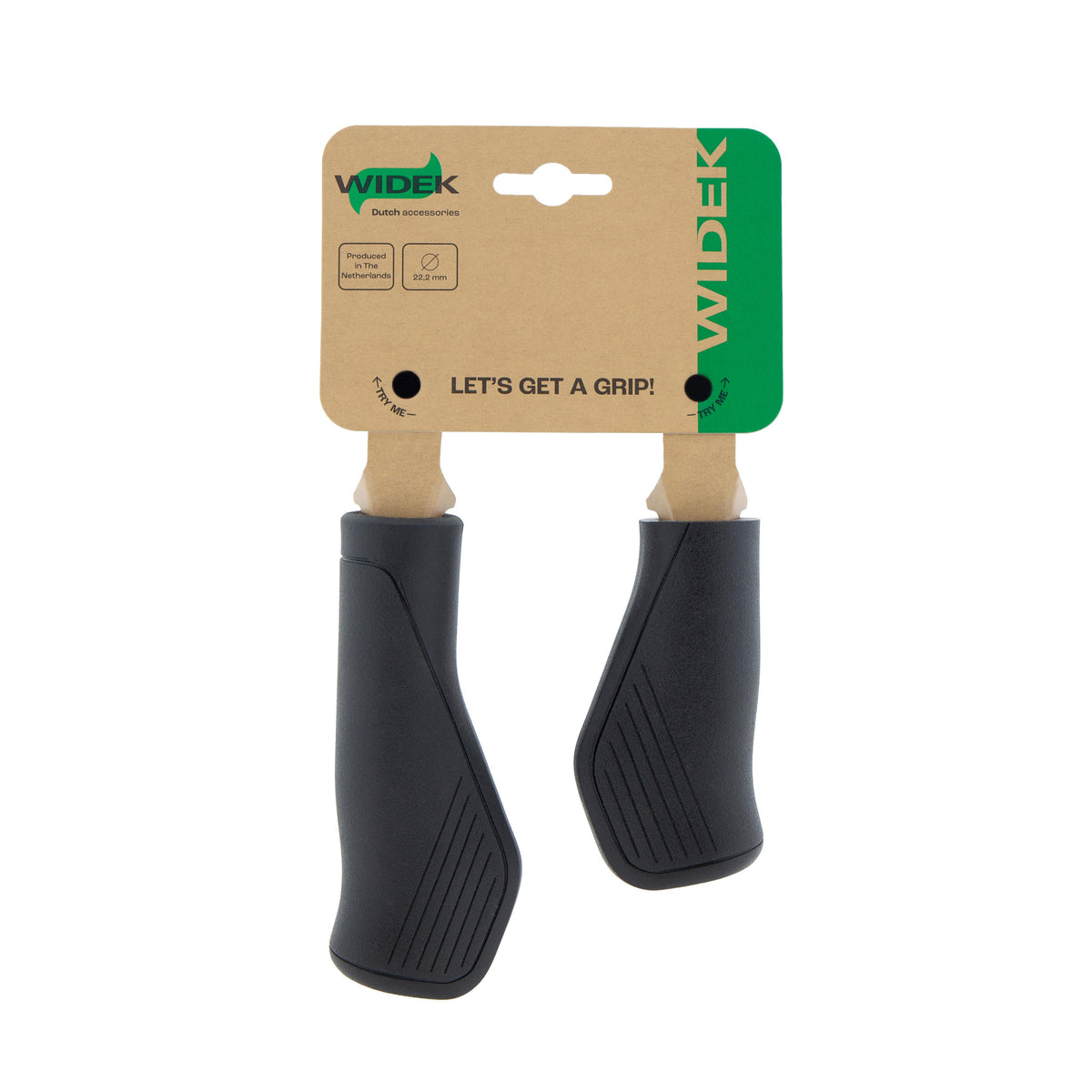 Widek City Ergo handvatten 90/120 mm. zwart op kaart