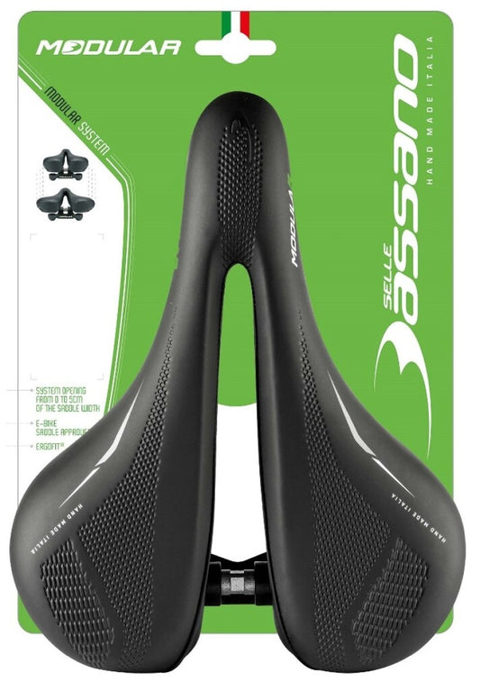 Selle Bassano zadel Modular S-Line zwart