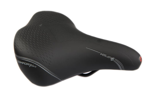 Selle Bassano zadel Volare Big City 3 Zone Comfort + elastomeer zwart oem