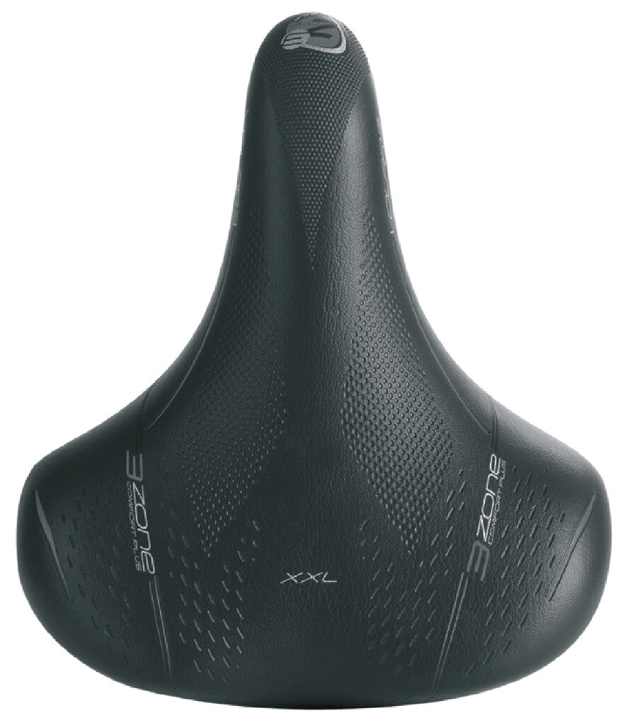 Selle Bassano zadel Volare Big City 3 Zone Comfort + elastomeer zwart oem