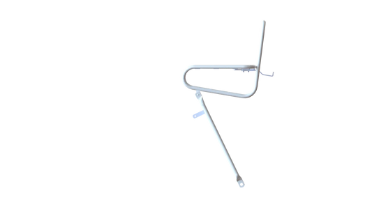 Steco voordrager Smooth 25 cm. kroonboutmontage wit