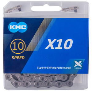 KMC ketting X-10 1/2" x 11/128" 114S 10V grijs