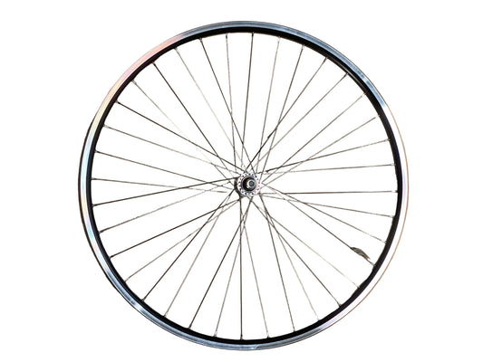 Voorwiel 28"- 622X19 Connect alu. zwart FM21 vast sp. 14 RVS