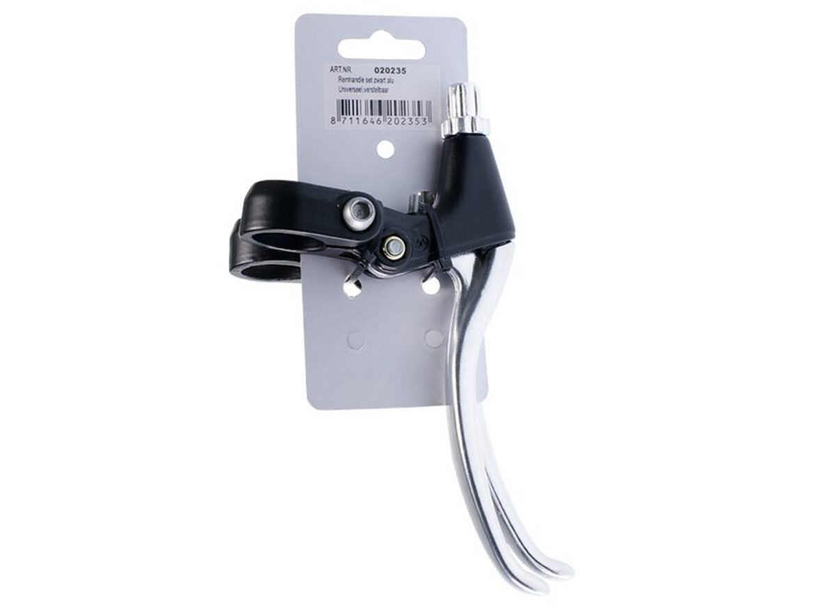 Simson 020235 remhendel set zwart alu. universeel verstelbaar