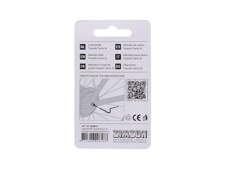 Simson 020813 Torpedo/Sachs versnellingsstift