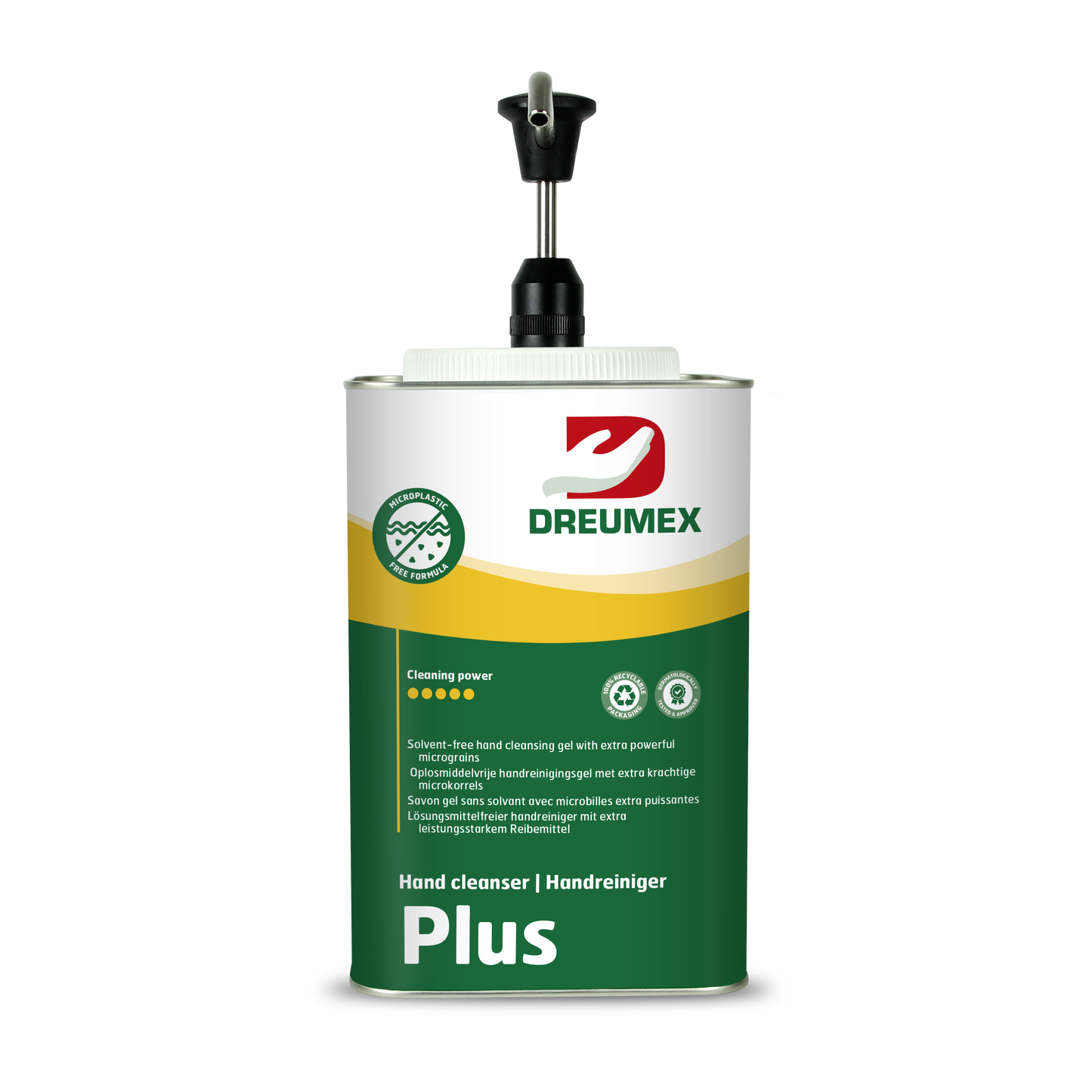Dreumex Plus 2 x 4,5 liter display + gratis Natural Care 250 ml.