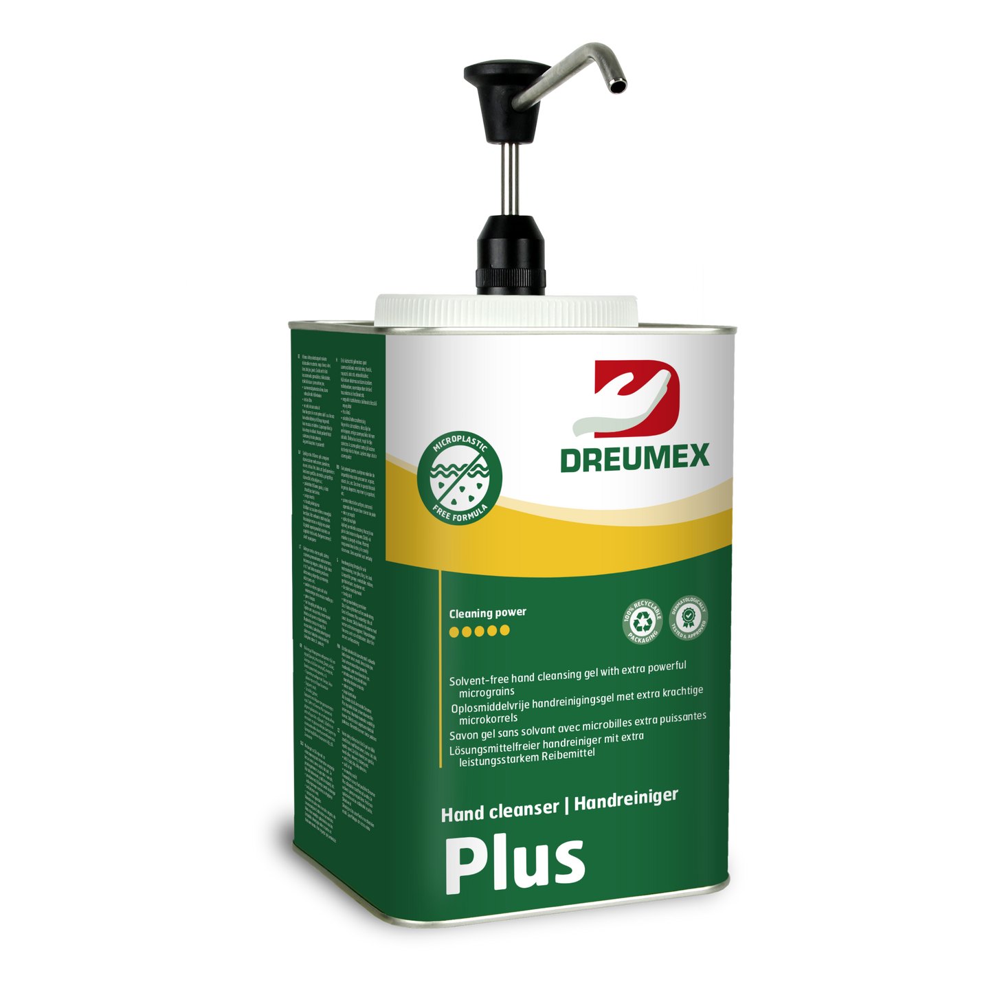 Dreumex Plus 2 x 4,5 liter display + gratis Natural Care 250 ml.