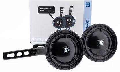 PexKids zijwielen 12"- 20" + hoeksteun zwart
