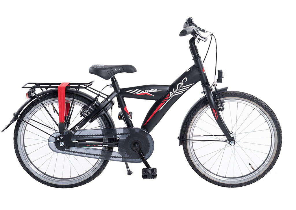 ALDO Roadstar 20" H mat zwart red stripe