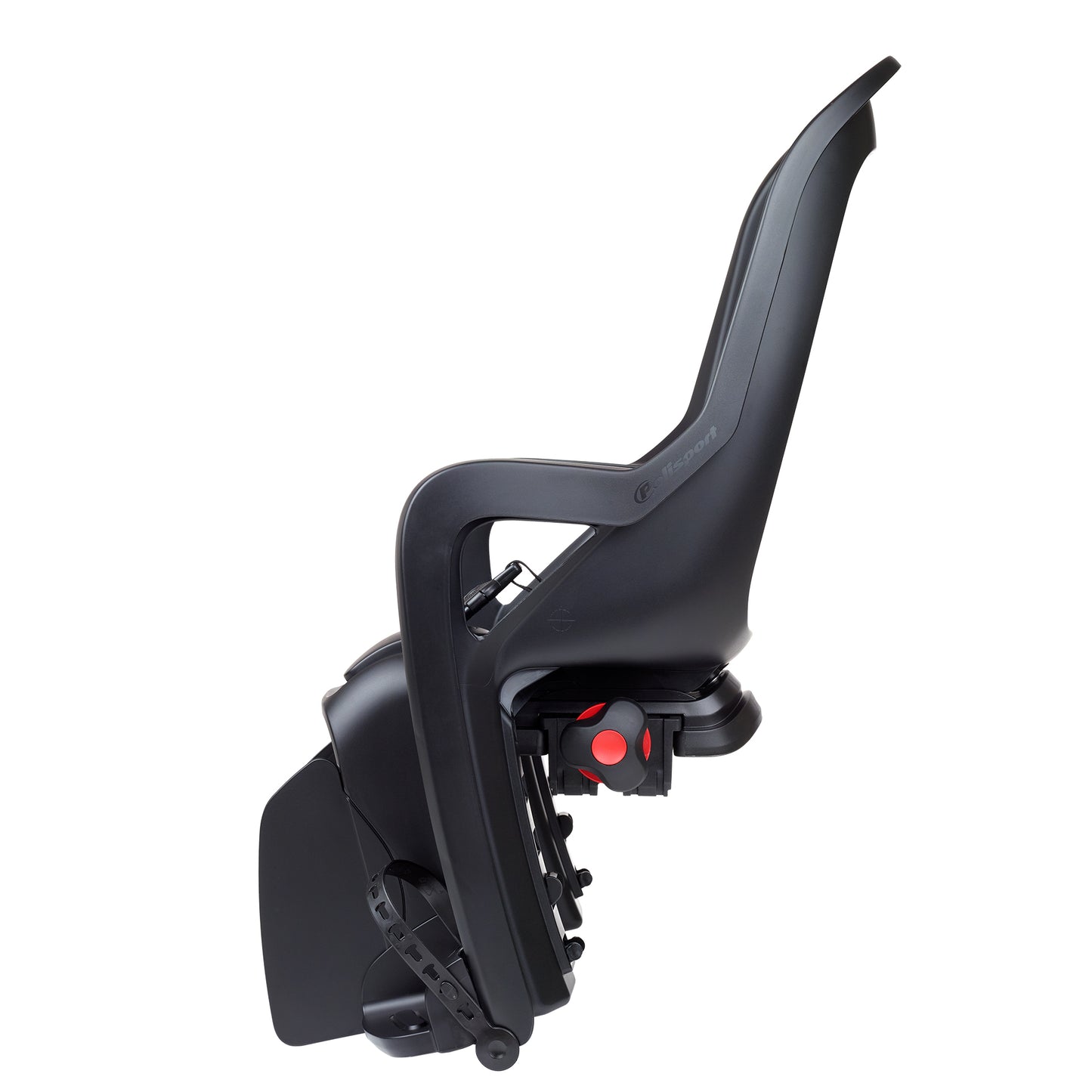 Polisport Groovy CFS XR All Black achterzitje dragerbevestiging