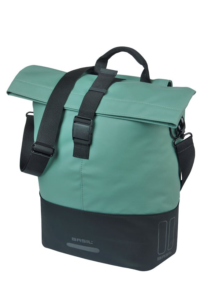 Basil 18496 Cove shopper MIK Hooks 14-16L zilvergroen/zwart