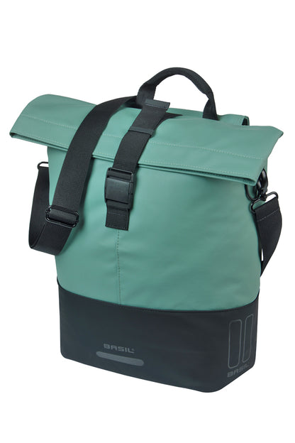Basil 18496 Cove shopper MIK Hooks 14-16L zilvergroen/zwart