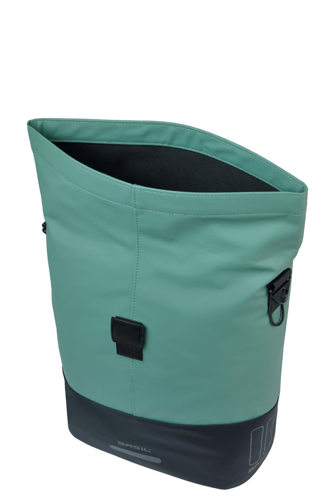 Basil 18496 Cove shopper MIK Hooks 14-16L zilvergroen/zwart