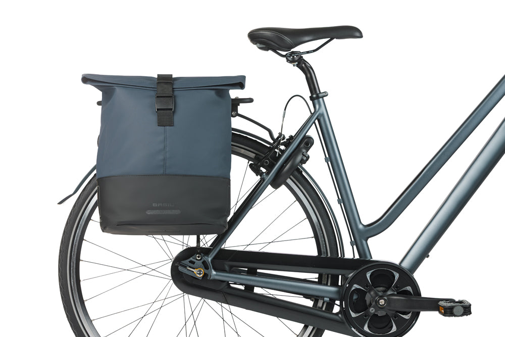 Basil 18497 Cove shopper MIK Hooks 14-16L marineblauw/zwart