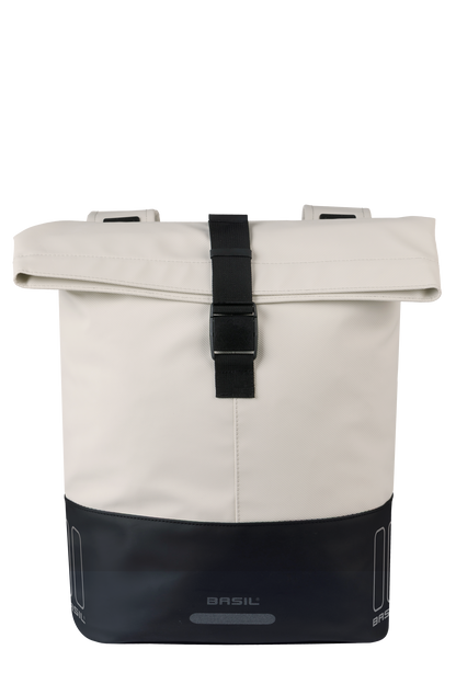 Basil 18501 Cove dubbele fietstas 28-32L gebroken wit/zwart