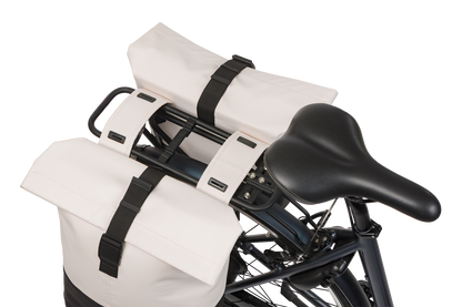 Basil 18501 Cove dubbele fietstas 28-32L gebroken wit/zwart