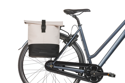 Basil 18501 Cove dubbele fietstas 28-32L gebroken wit/zwart