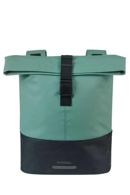 Basil 18502 Cove dubbele fietstas 28-32L zilvergroen/zwart